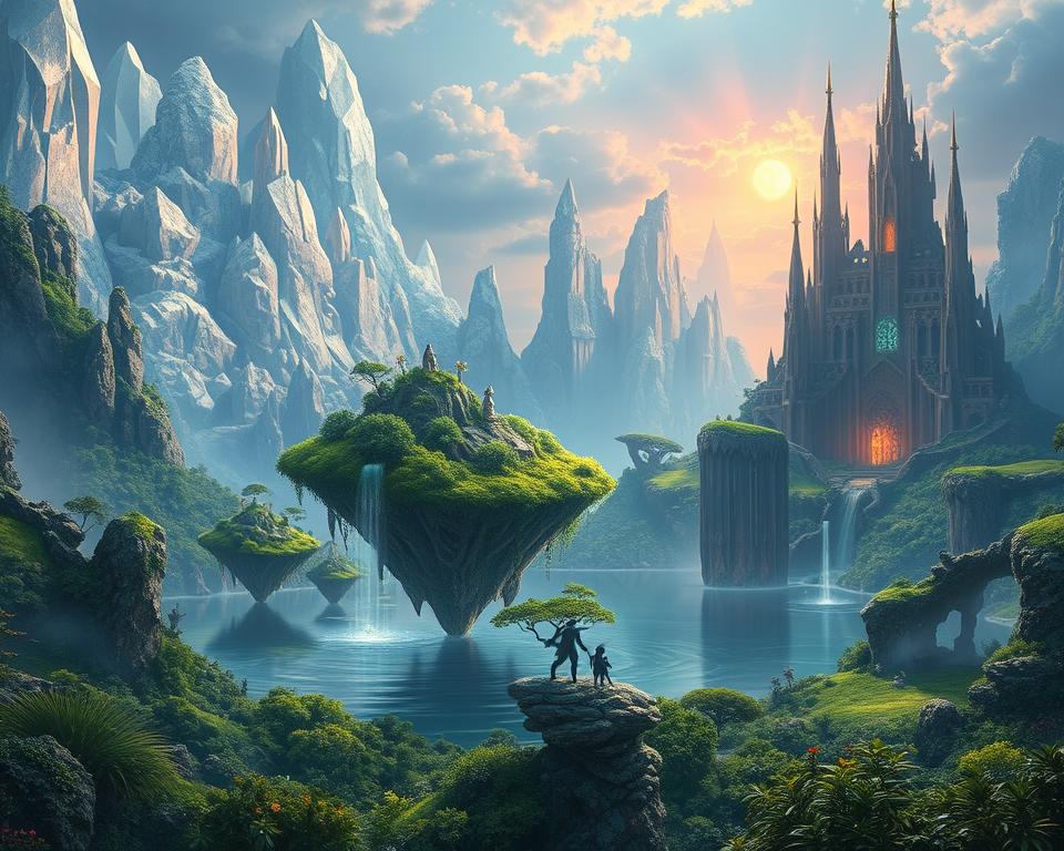 elementos mágicos de um mundo de fantasia inesquecível