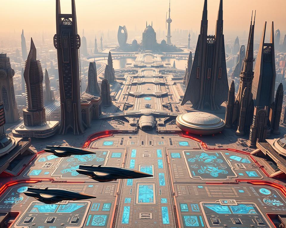 futurismo e tecnologia avançada na ficção científica